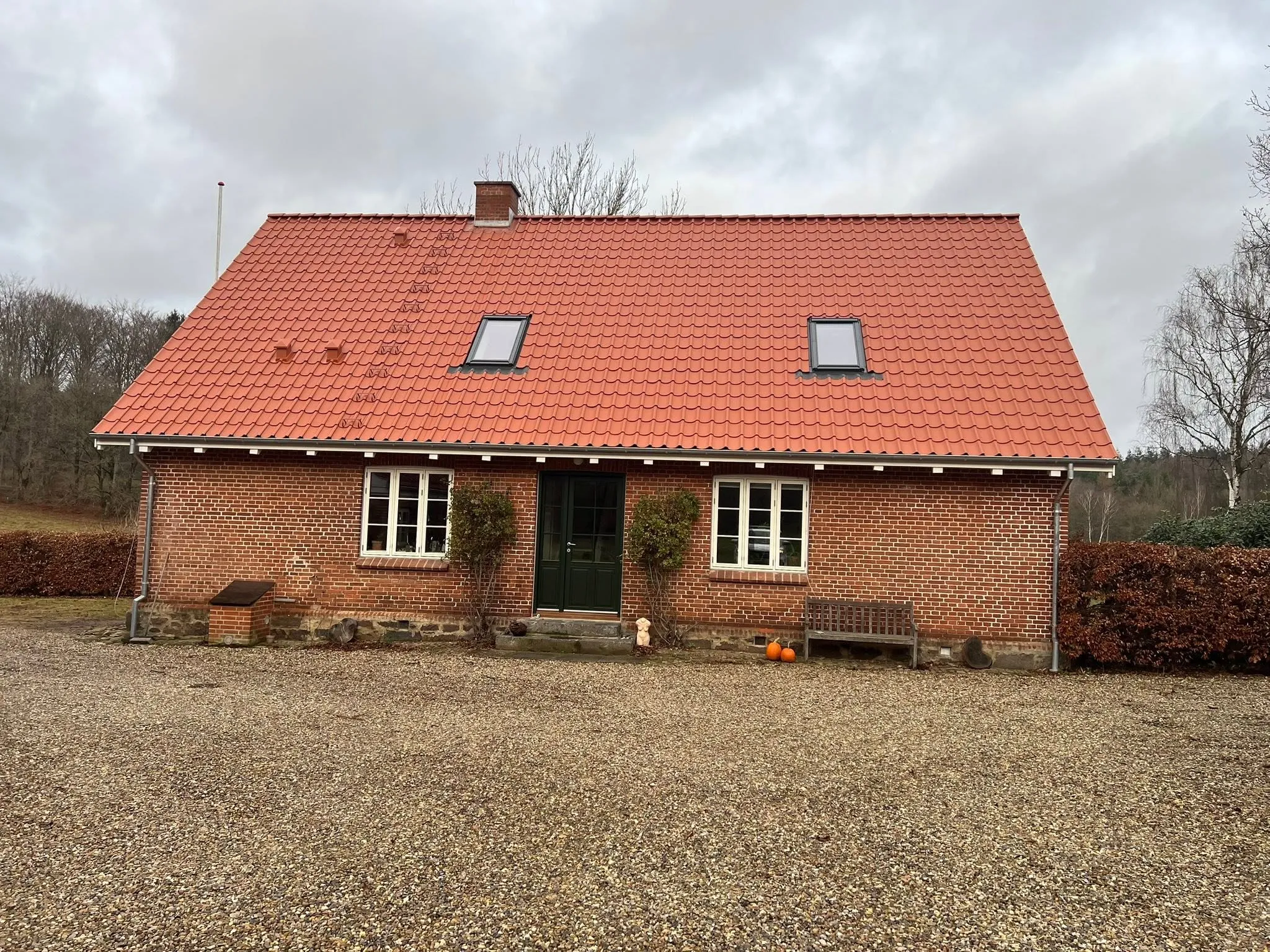 Nyt tag lagt færdigt på hus i Silkeborg-området